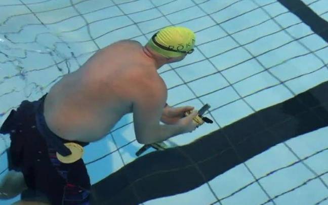 Pascal Mazé en plein effort.